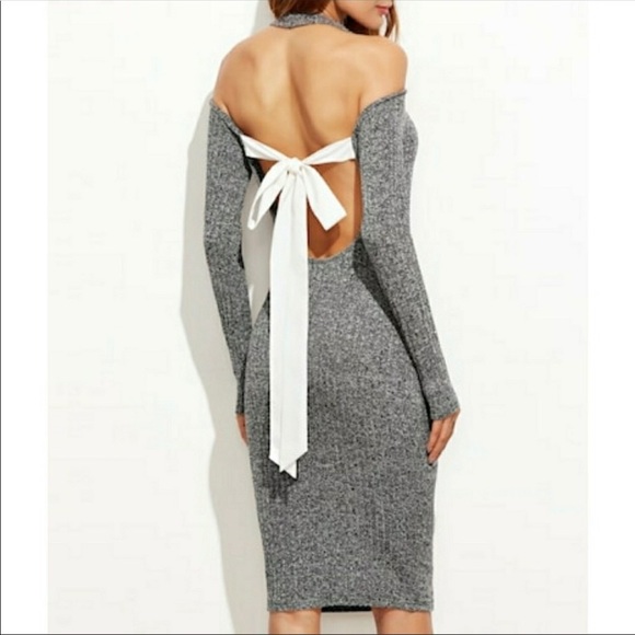 Dresses & Skirts - GORGEOUS backless sweater dress!